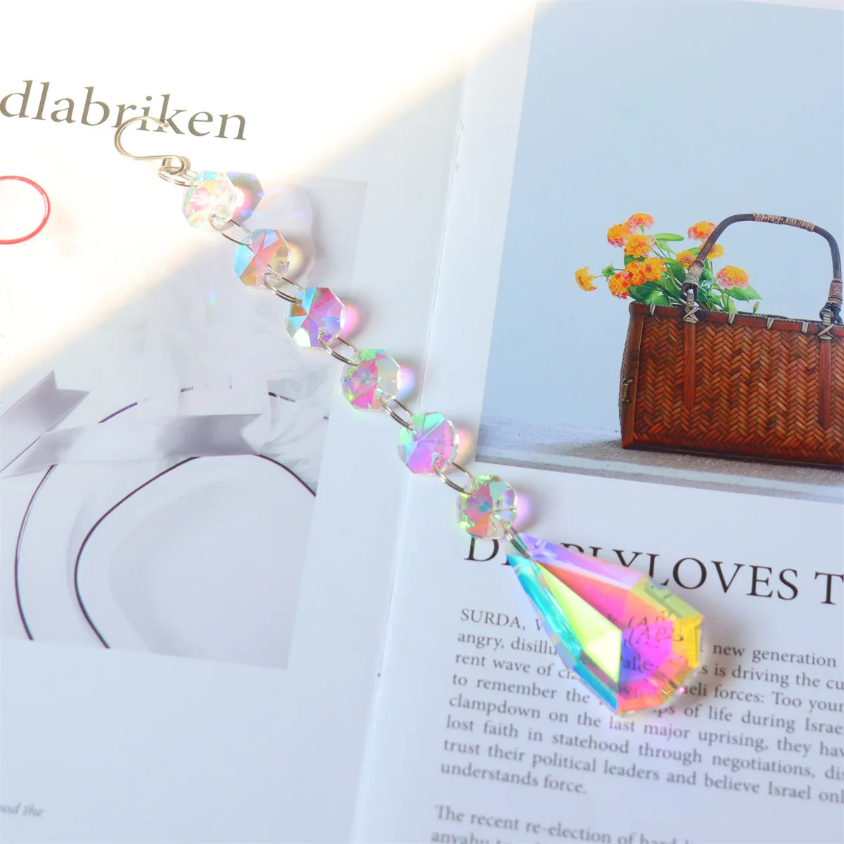 Honor of crystal Hanging Sun Catchers Prism Pendant diy ab Colorful K9 Glass Hanging crystal suncatcher prism sun catcher