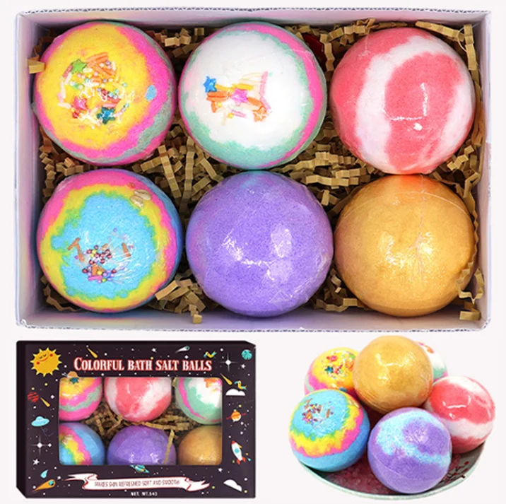 Hot Sale Custom Bath Salts Ball Natural Vegan 100g Organic Bath Bombs Set Fizzies Bath Bomb Organic