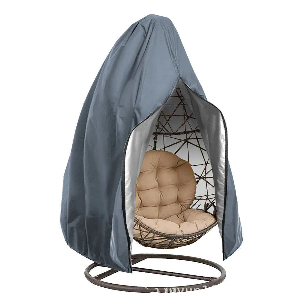 Protective Case Outdoor Hanging Waterproof Patio Chair Cover, Egg Swing Chair Dust Cover Protector With Zipper/