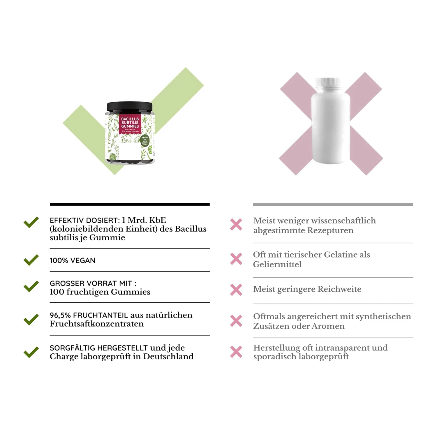 Factory Wholesale Bacillus Subtilis Spore Based Probiotic Microbiome Support for Family Bacillus Subtilis Gimmies For Health