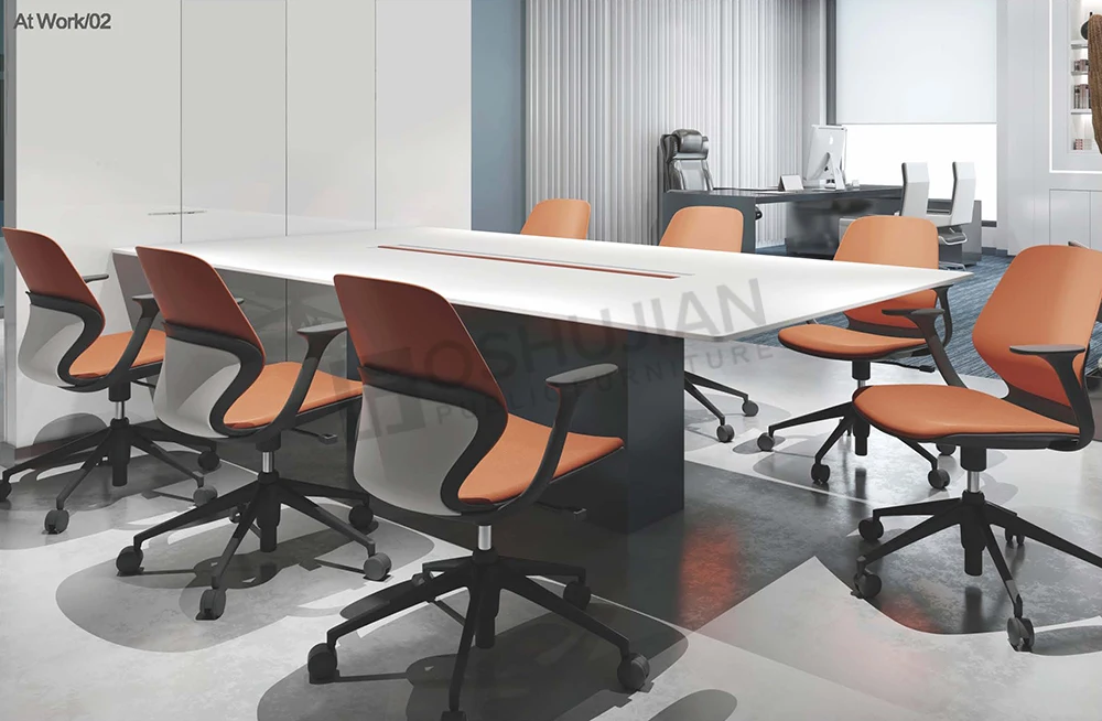 New design simple color blue green white modern plastic training office school Ergonomic office staff chair