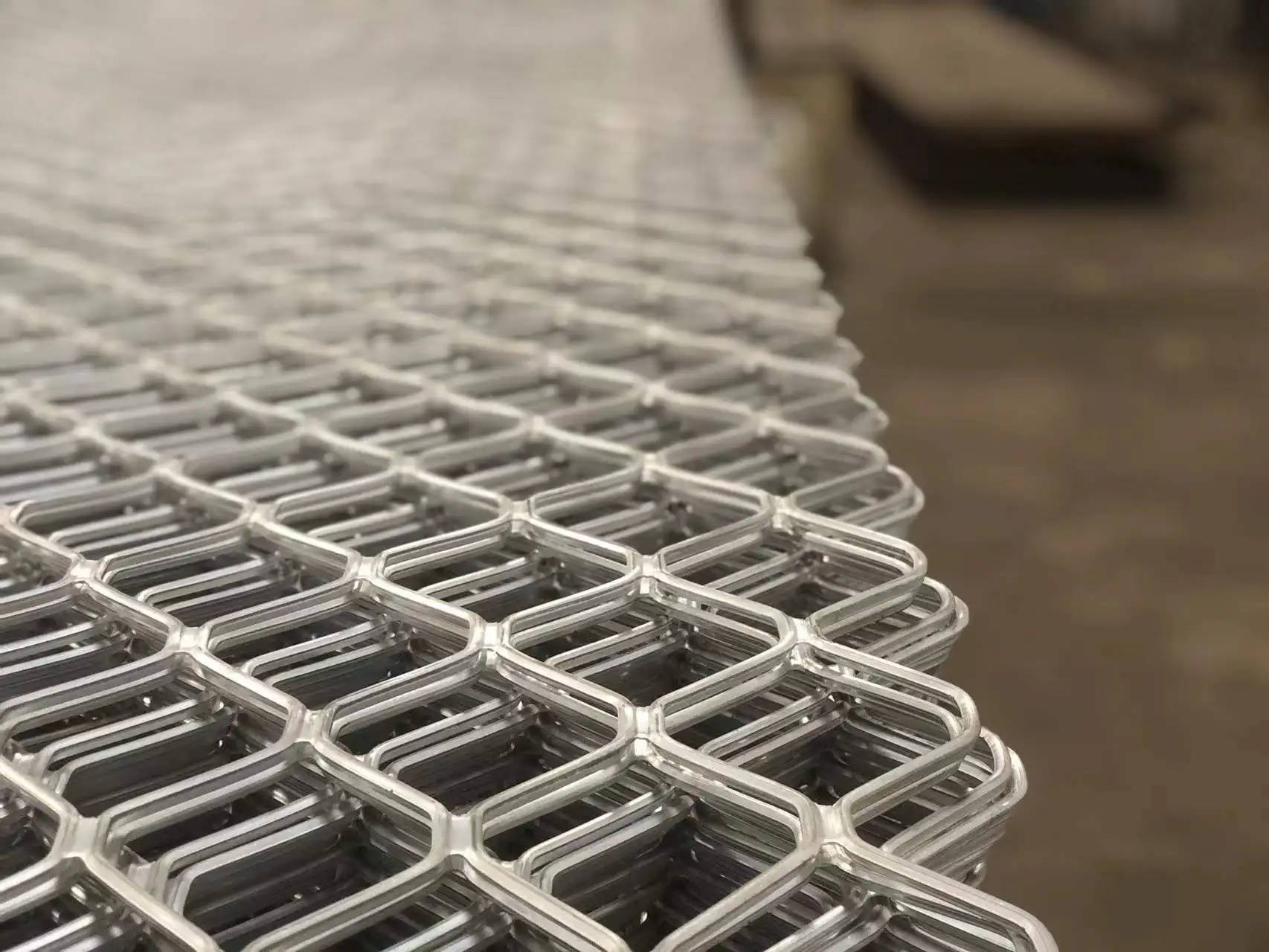 Wholesale Decorative Sheet Air Filter Diamond Hole Flat Aluminum Expanded Metal Mesh