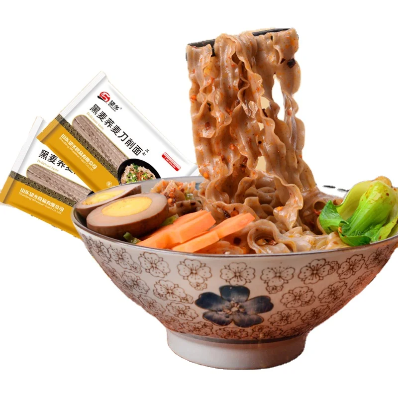 Rye and buckwheat cut noodles low fat black wheat pasta fat reduction meal replacement