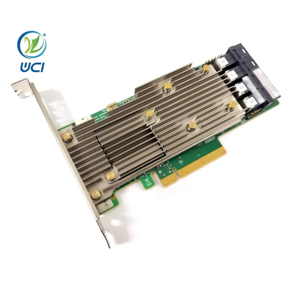 Original Megaraid 9460-16i Broadcom Lsi 4 X Mini-Sas HD Sff-8643 Internal Connectors 4gb Storage Capacity Double Module Channel