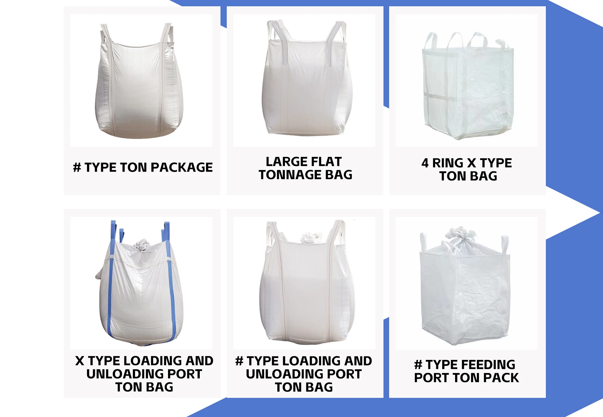 Hot sellet PP big jumbo bag construction waste packing 1 ton bag