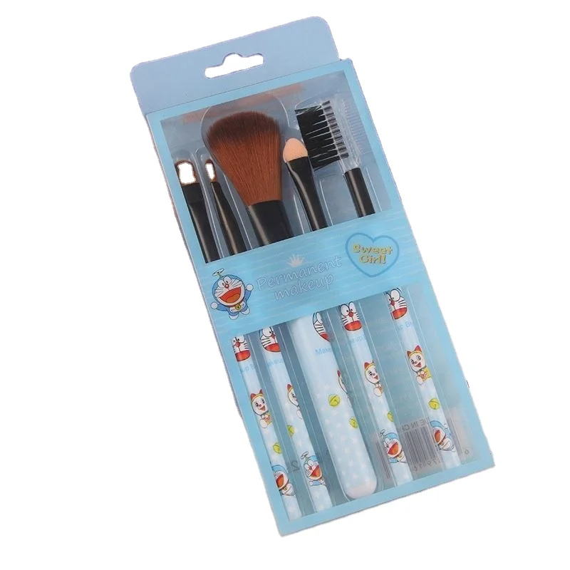 Factory Direct Cosmetic Brush Kit Makeup Brush Set 5pcs Kitty Cat Hello Kitty Synthetic Hair 30 Sets