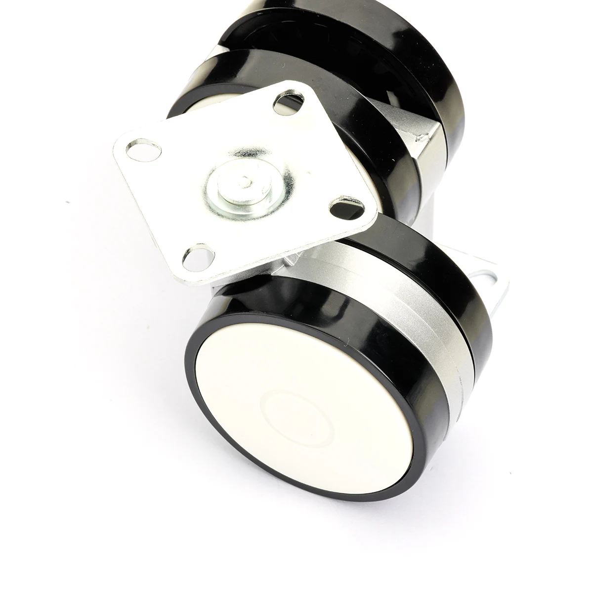 Fusaier plastic wheel cups 60mm Plate with brake furniture castor ball caster wheel for sofa swivel office chair wheels caster