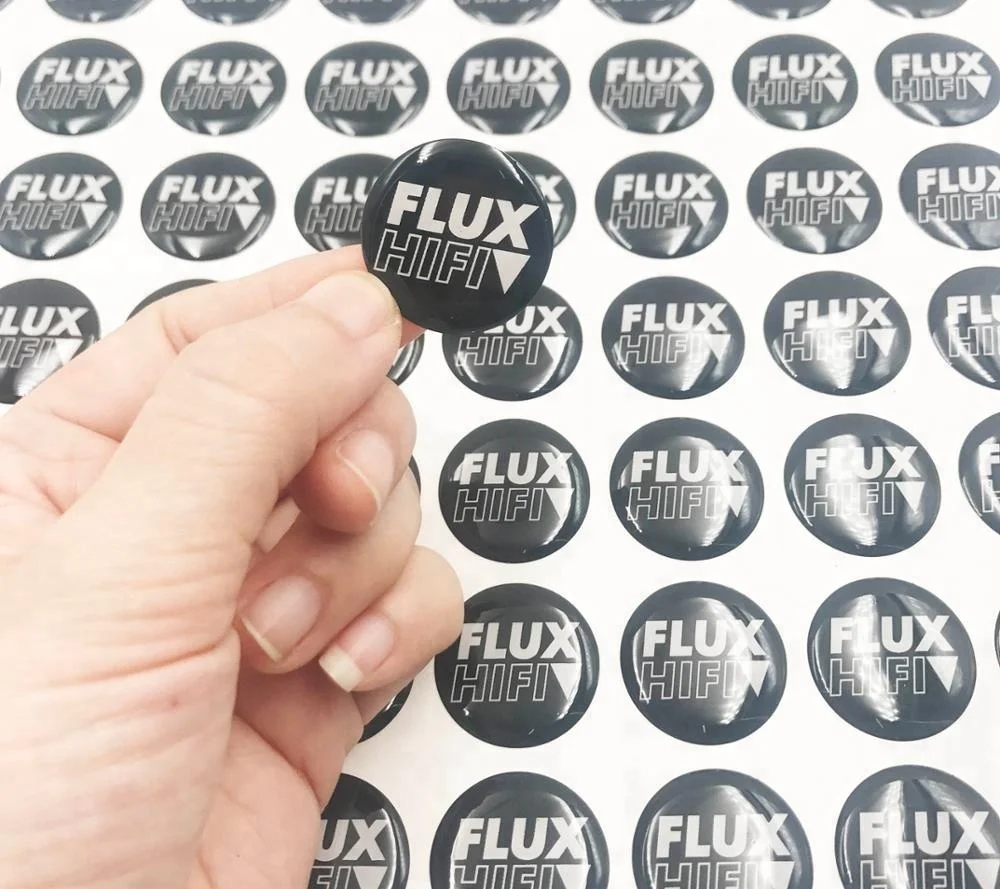 Shelf Adhesive Custom Made Italy Flag 3M Doming Sticker