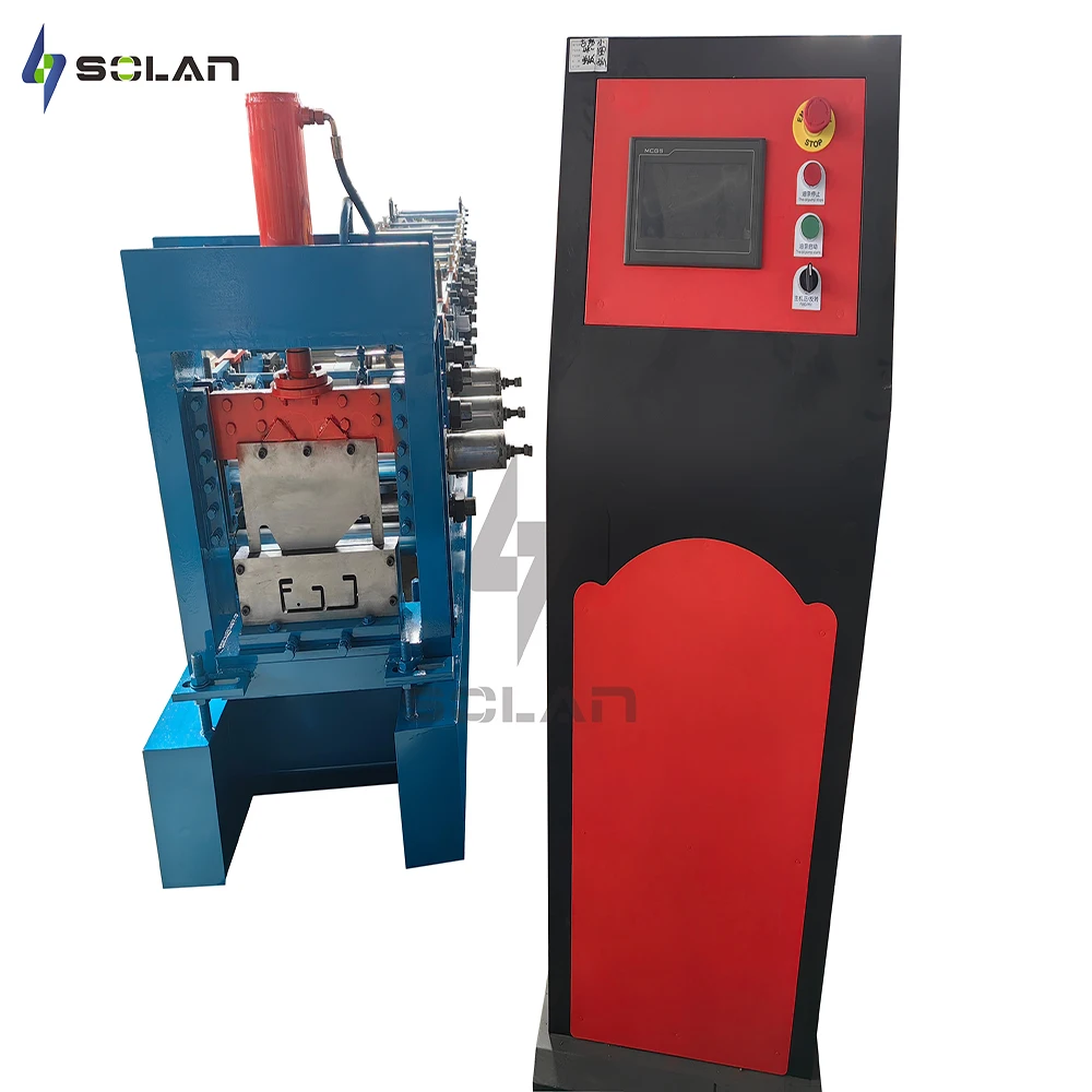High Speed Light Gauge Steel Channel Drywall Metal Stud And Track C Purlin Roll Forming Machine