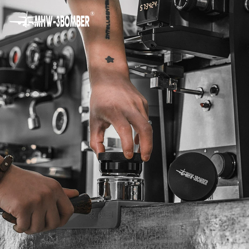 Modern Italian Design MHW-3BOMBER Coffee Powder Press 51/53/58mm Hammer Powder Cloth Suit for Tea & Coffee Tools