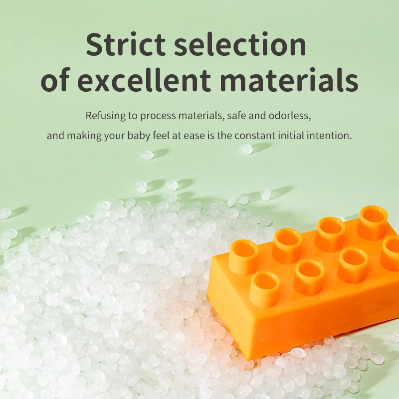 Classic Large Particle Building Blocks for Kids STEM Toy Building Bricks Set PVC Bag Unisex 180PCS Plastic Toy Car for Kids
