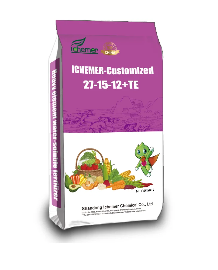 Agricultural Used Marco Element NPK+TE Granular Water Soluble Organic Fertilizer- Ichemer customized fertilizer