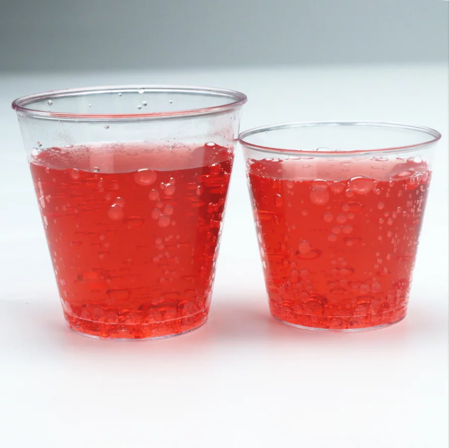 10 oz Clear Plastic Airline Cups Hard Disposable Cups  PS Tumbler Wedding Cups