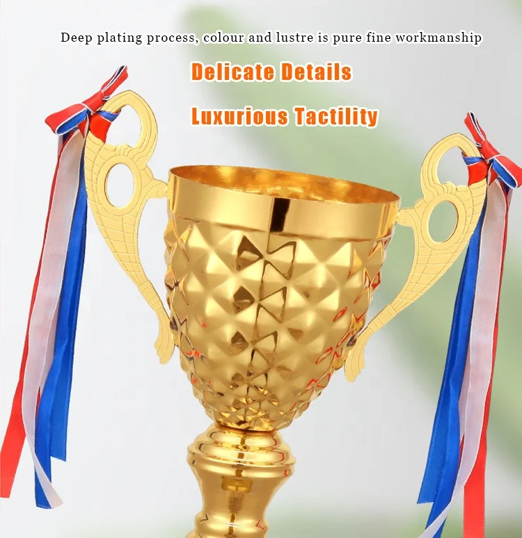Oneway Manufacturer Custom Trophy Cup Custom Metal Gold Award Trophies