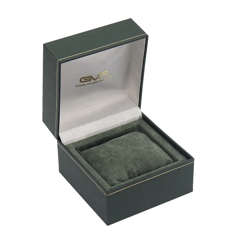 Custom Logo Watch Box for Men Luxury Storage Leatherette Watch Gift Packaging Box