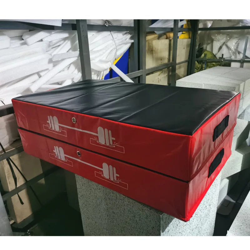 Тяжелая атлетика тренажерный зал оборудование изготовленным на заказ логосом фунт колодки штангой Подушка авария коврик