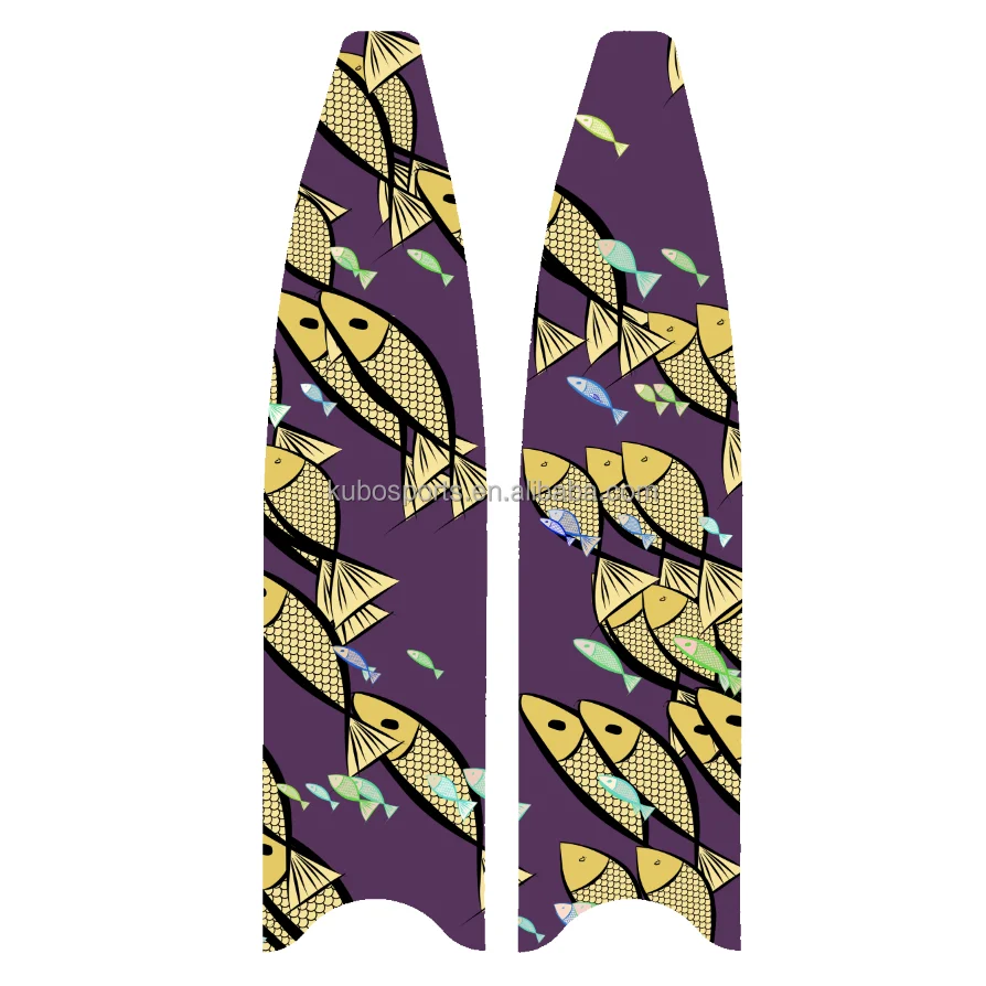 KUBO no sticker Carbon Fiber Long swim free diving spearfish scuba snorkeling Spearfishing Free diving Fin