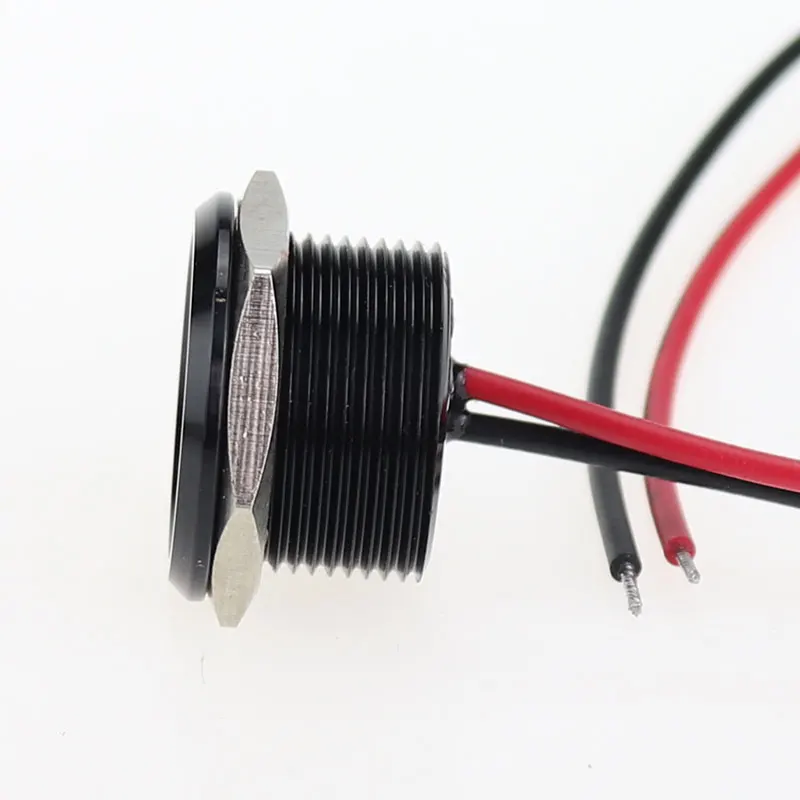 16mm 19mm 22 mm 25mm Aluminum  high pressure anti vandal piezo touch switch,yellow red touch sensor switch