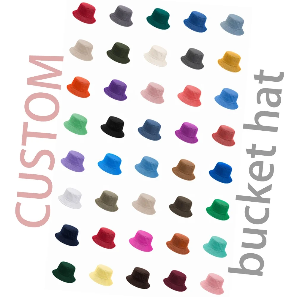 Ботинки в рыбацком стиле пустой гладкое хлопчатобумажное полотно изготовленный на заказ промывают ведро шляпа