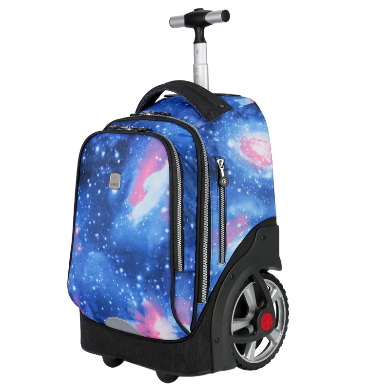 Wholesale Trolley Backpack Large Capacity Trolley Backpack School Bag With Big Wheel Stair-climbing large-capacity waterproof