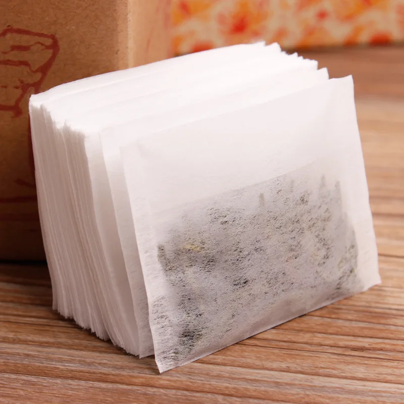 Factory Hot Sale Biodegradable Non-woven Fiber Reflexed Teabags Folding Corn Fiber Tea Bag 7*9cm Tea Filter Bag