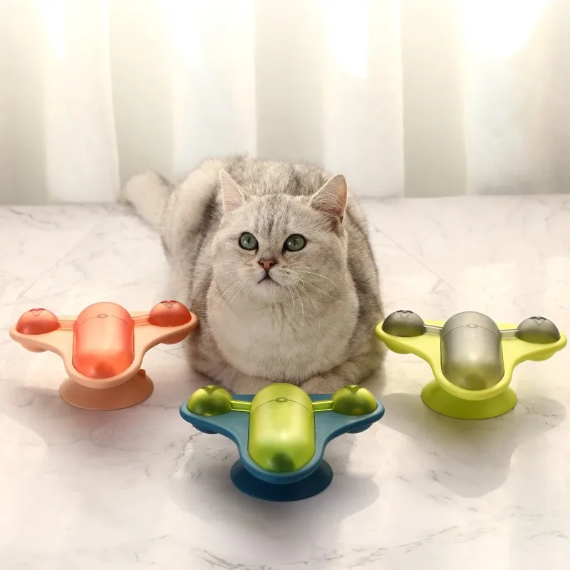 2022 New Pet Toy Cat Interactive Leakage Food Tumbler Toy Cats Catnip Ball Toy