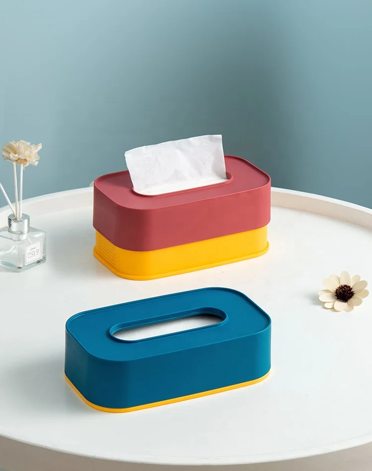 
Napkin Holder Custom Tissue Container Eco Friendly Tissue Storage Cheap Napkin boxes Plastic Tissue Box Holder For Hotel 
