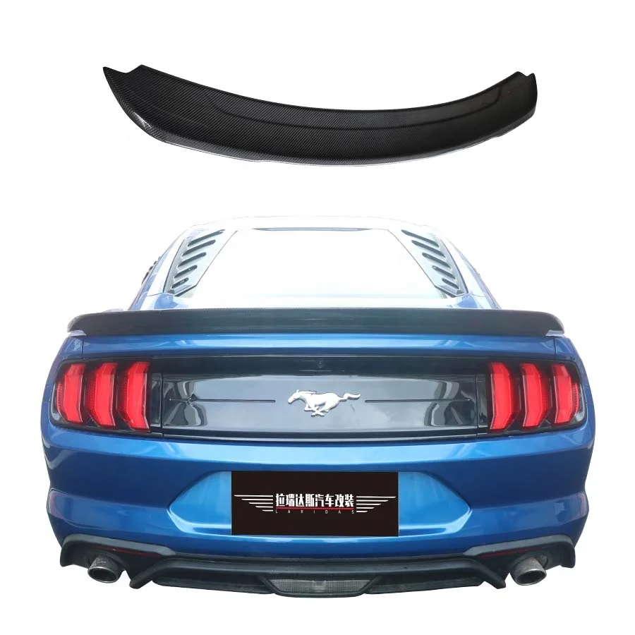 GT350 Style Carbon Fiber Rear Spoiler For Ford Mustang GT 5.0 2.3T 2015-2023 Tail Wing Body Kit