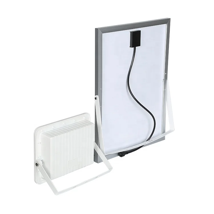 Aluminum IP65 white color remote control outdoor 100w 200w 3000w solar flood Outdoor wall lamp