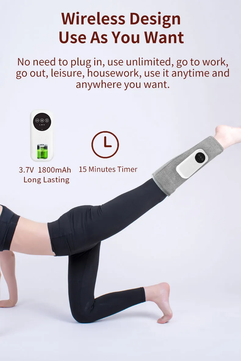 Wireless Heating Air Compression Calf Leg Massager