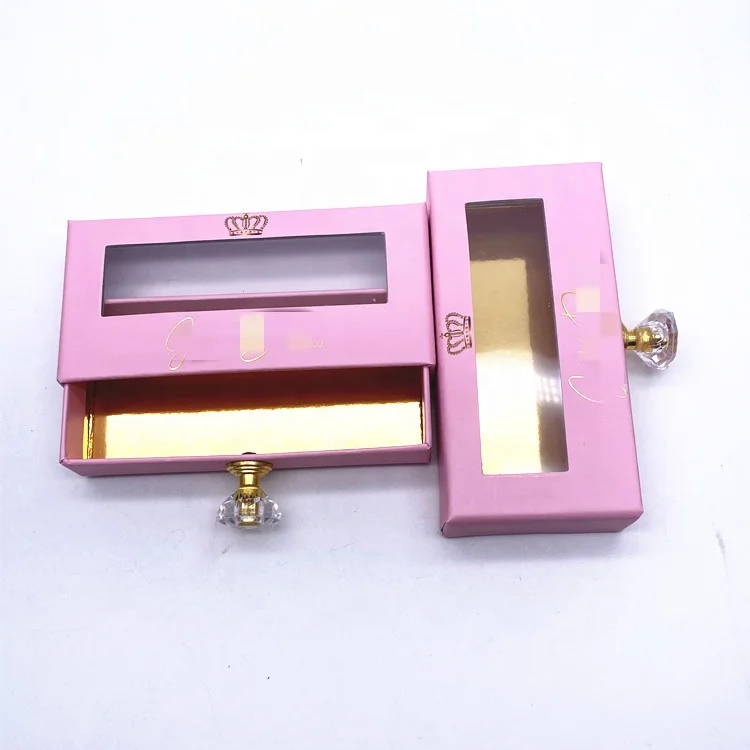 eyelash manufacturer custom your logo private label Strip Eyelash Glitter Package box