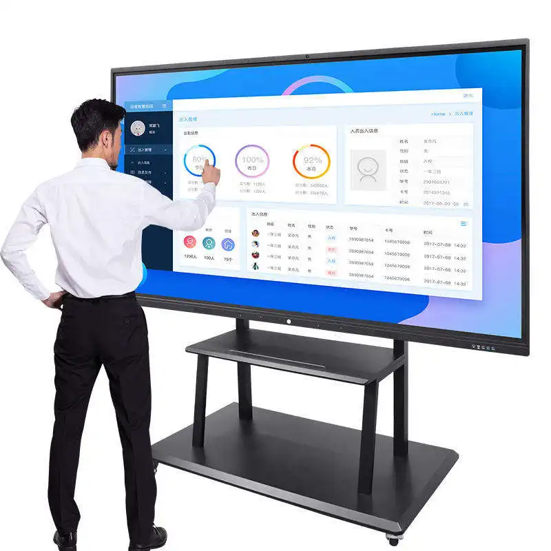 Factory direct wholesale new type 55 65 75 86 inch 4K HD lcd smart board interactive for teaching conference