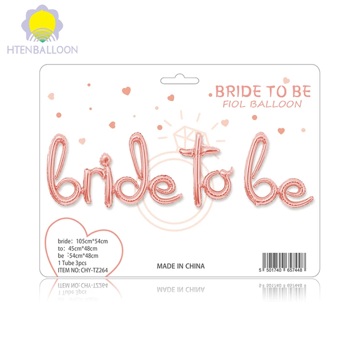 
Bride to Be Banner Letter Balloon Party Supplies Happy Birthday Foil Balloons 