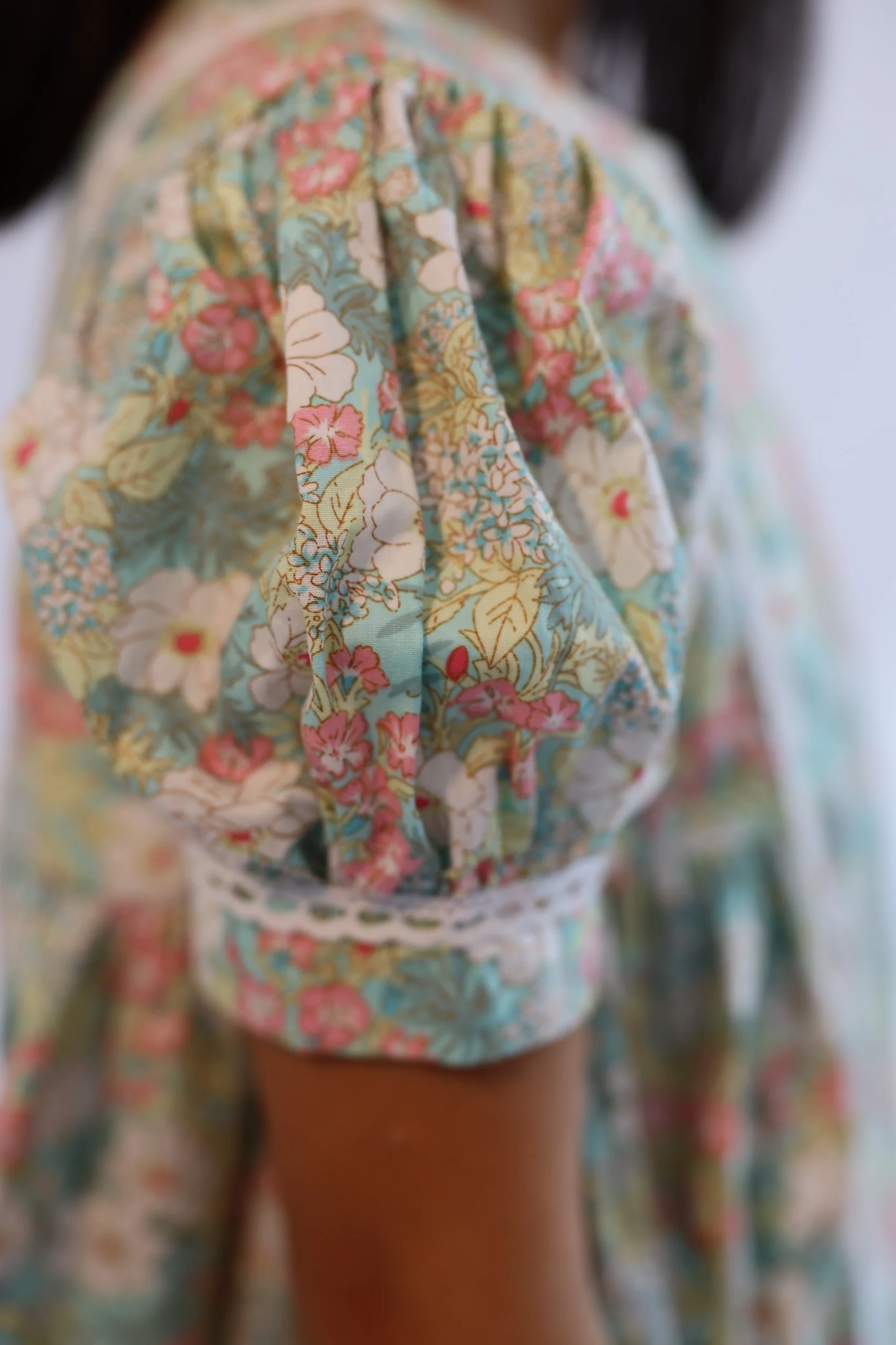  Мятное цветочное повседневное детское платье летняя Милая повседневная детская одежда для девочек