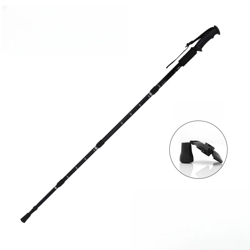 Lightweight Comfortable Adjustable Straight Grip Handle Aluminum Walking Cane Trekking Pole Sticks For Backpacking