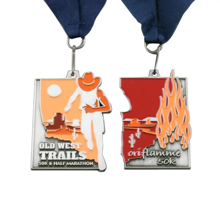 Promotion Custom 3d Gold Award Medalmarathon Race Zinc Alloy Metal Craft Sports Theme Souvenir Running Races Other Golf Products
