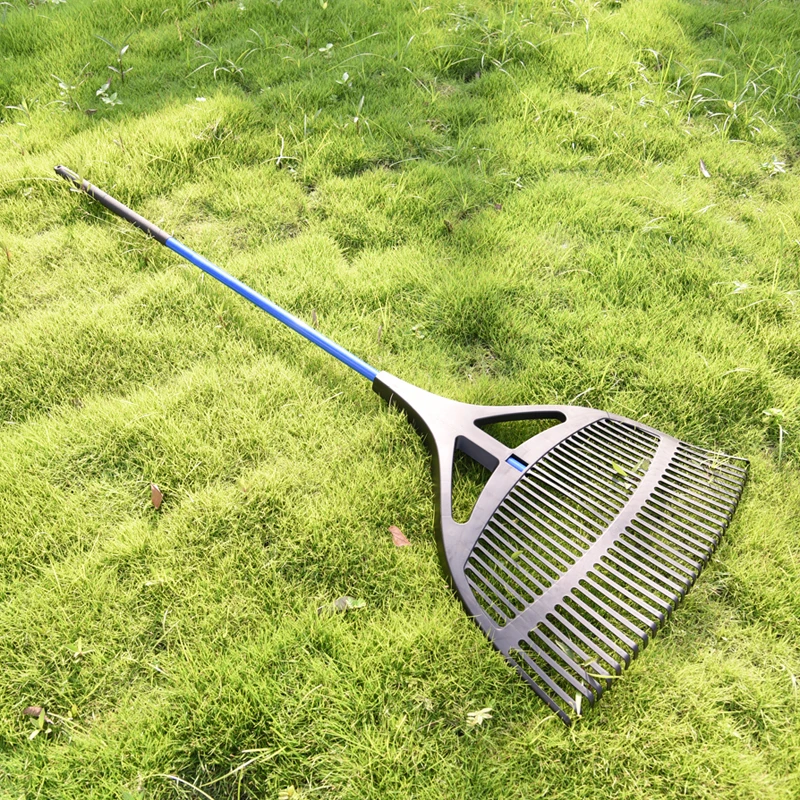 High tech Durable Plastic Ergonomic  Handle Garden planting leaf rake 31 Teeth