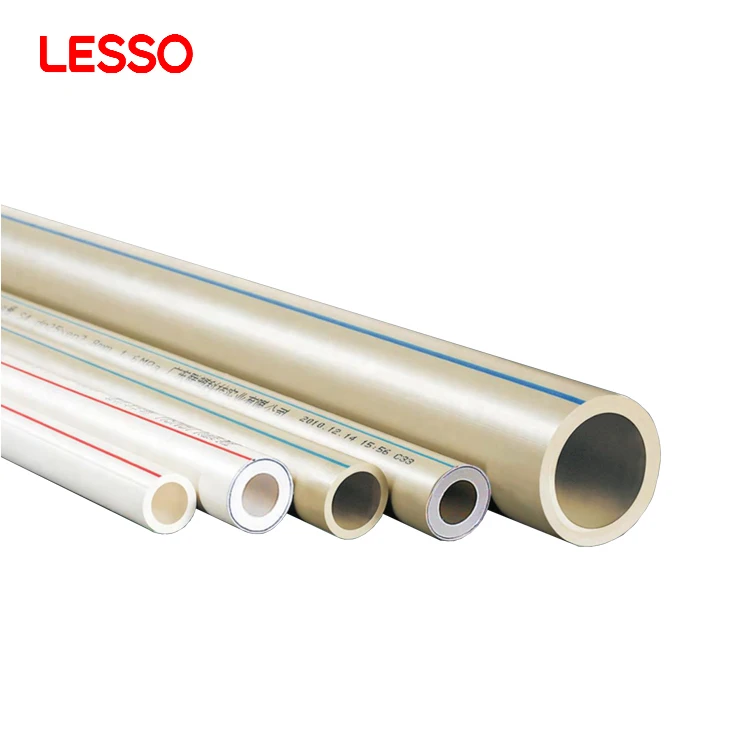 Lesso Factory OEM Plastic Random Polypropylene  16-160mm Flexibility Ppr Pipes Tube