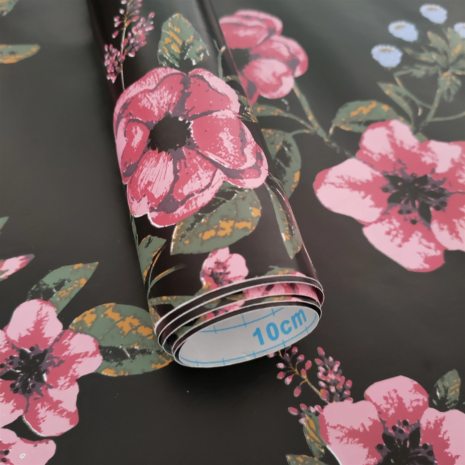 Wholesale self-adhesive damask pvc wall paper flower floral 3d self adhesive Vinyl Wallpaper for home Decoration