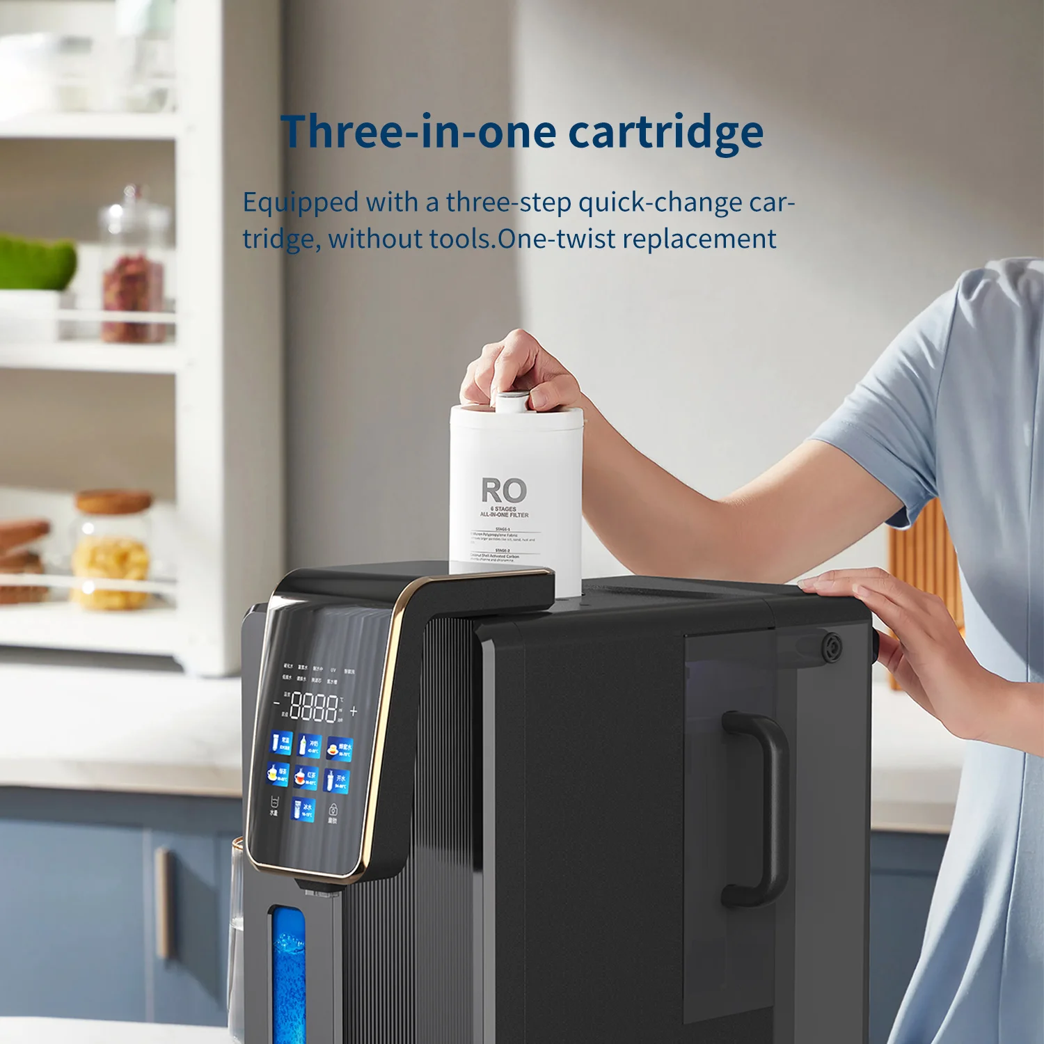 Generator WOPIN Water Filter Rich Hydrogen Water Maker Generator Machine 3 Stages Household