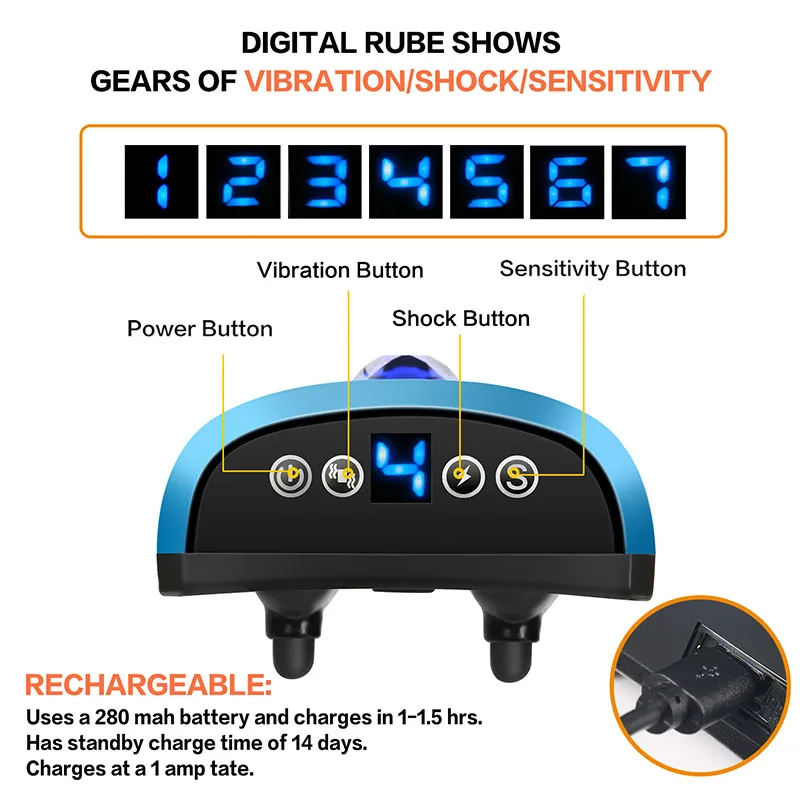 
Voice anti bark collar electronic dog bark control collar with static shock collar 