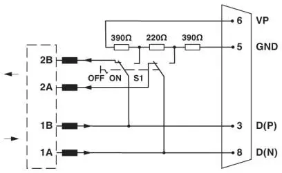 SUBCON-PLUS-PROFIB/90/PG/IDC- 2313685 Phoenix D-SUB шинный разъем