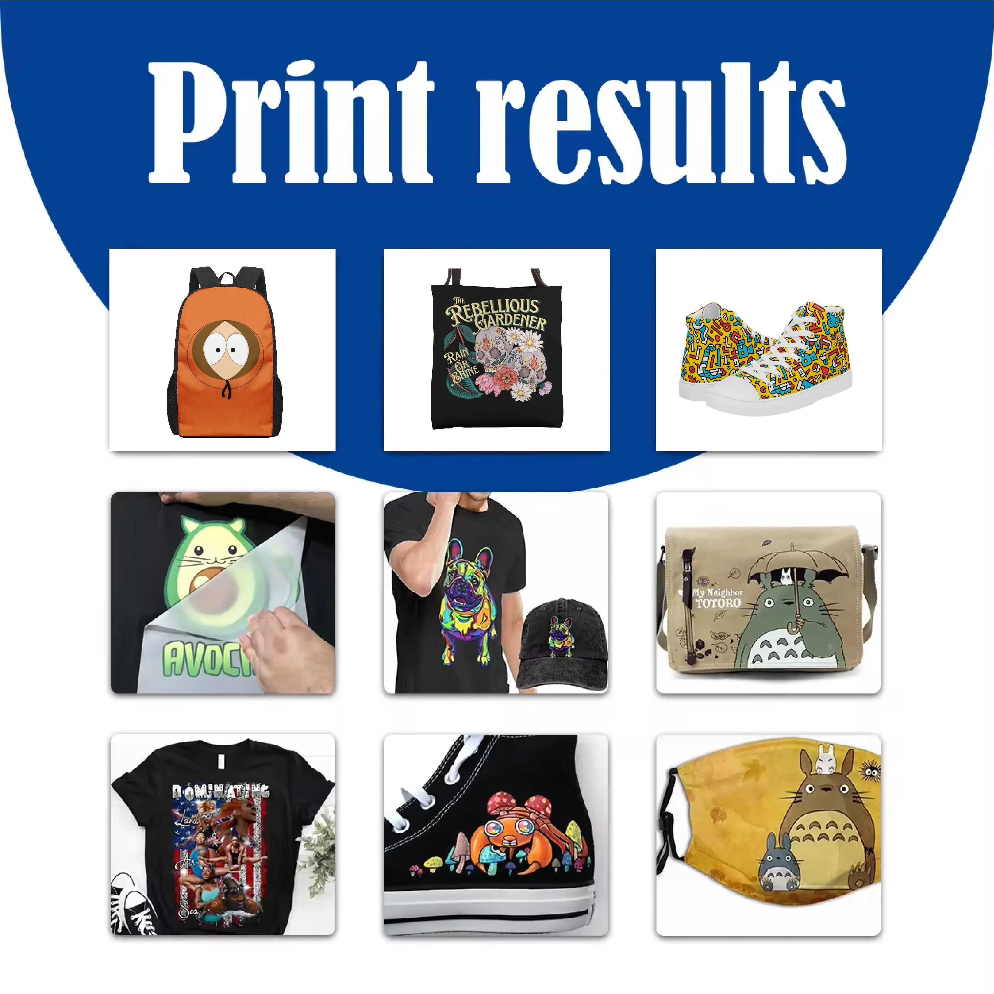 Factory sales Desktop 30cm dtf printer small dtf printer machine price for T-shirt and textile fabric garment