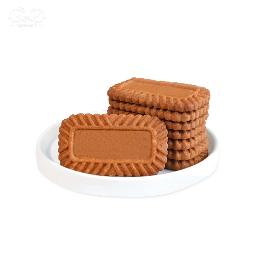 Las ultimas galletas de oro con sabor a caramelo crujiente dulce de venta caliente Galletas