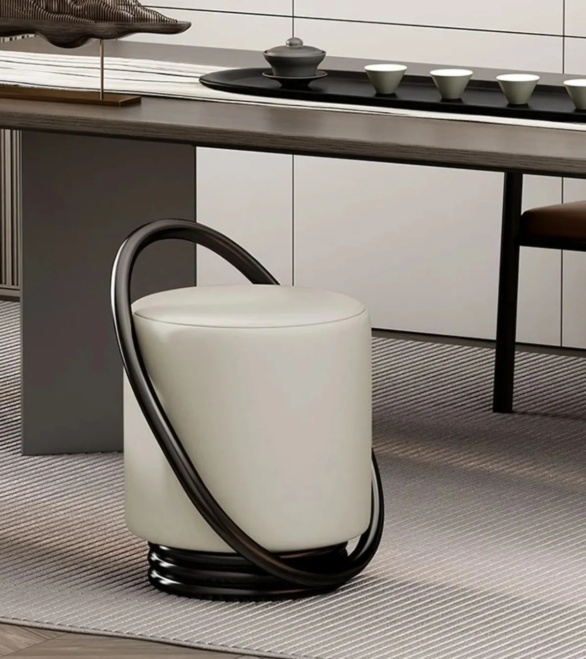 Versatile Dressing Table Stool - Simple Living Room or Bedroom Makeup Stool, Elegant Tea Table Seating