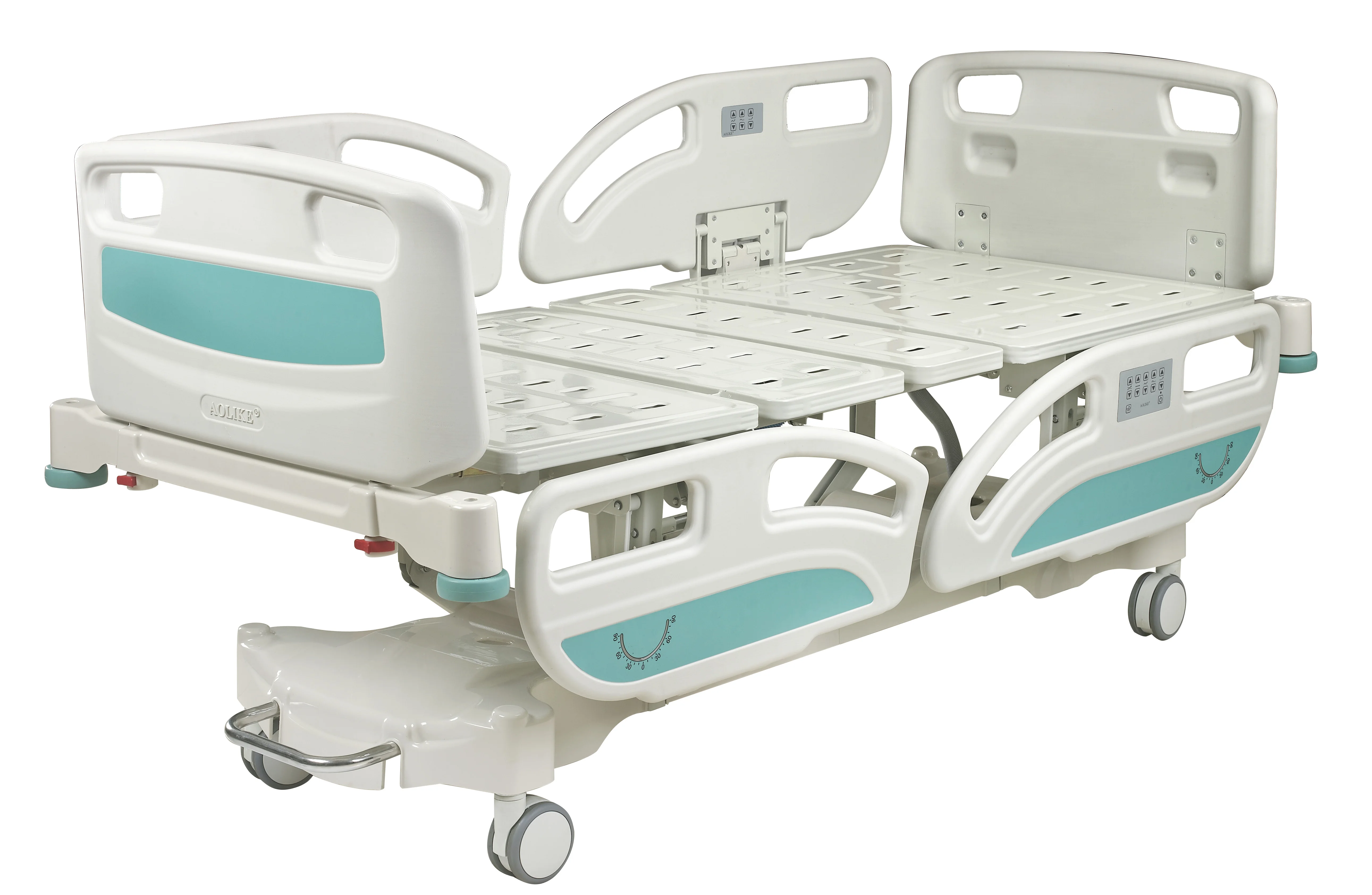 Best-selling 5 function electric hospital bed with remote ICU CCU patient medical bed for sale