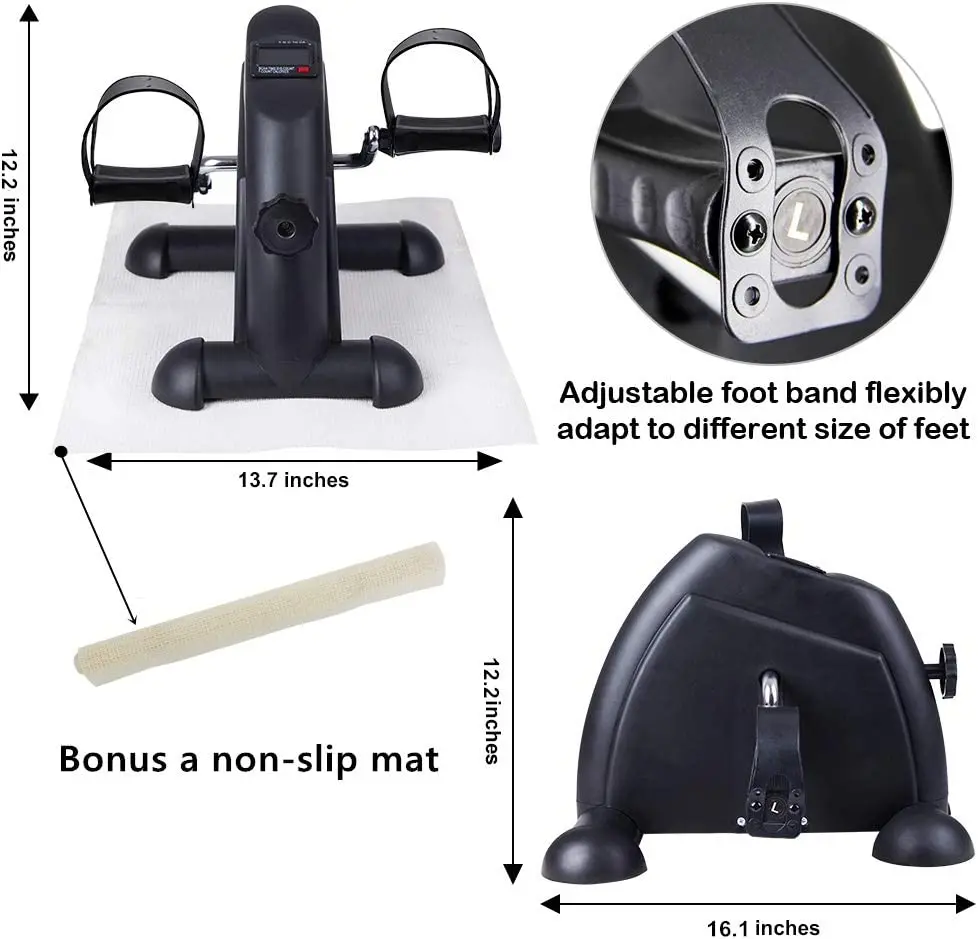 Factory Best Hot Mini exercise bike folding Pedal Exerciser  as seen on tv Mini Cycle leg Exercise machine