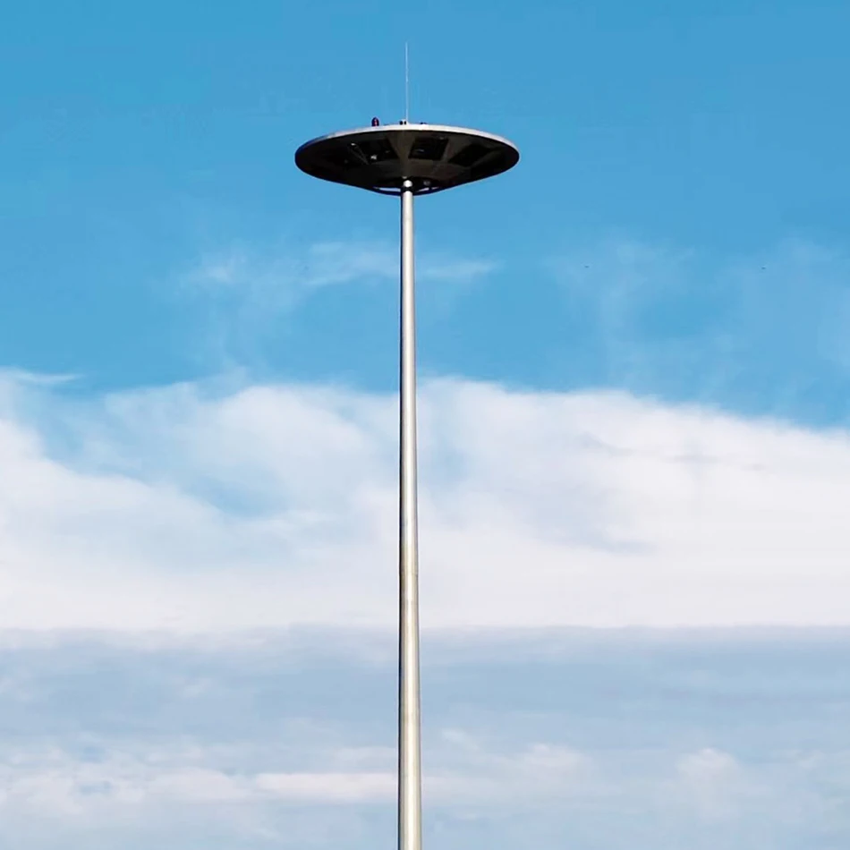 Customized High Quality Outdoor High Mast Lighting Pole Hot Dip Galvanized 18M High Mast Lamp Poles