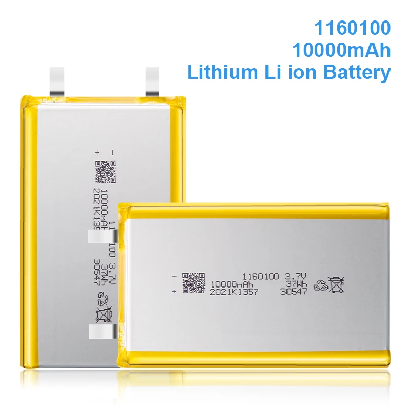 Factory Wholesale 1160110 10000Mah LI-PO Cell 3.7V Lithium Polymer Battery For Laptop