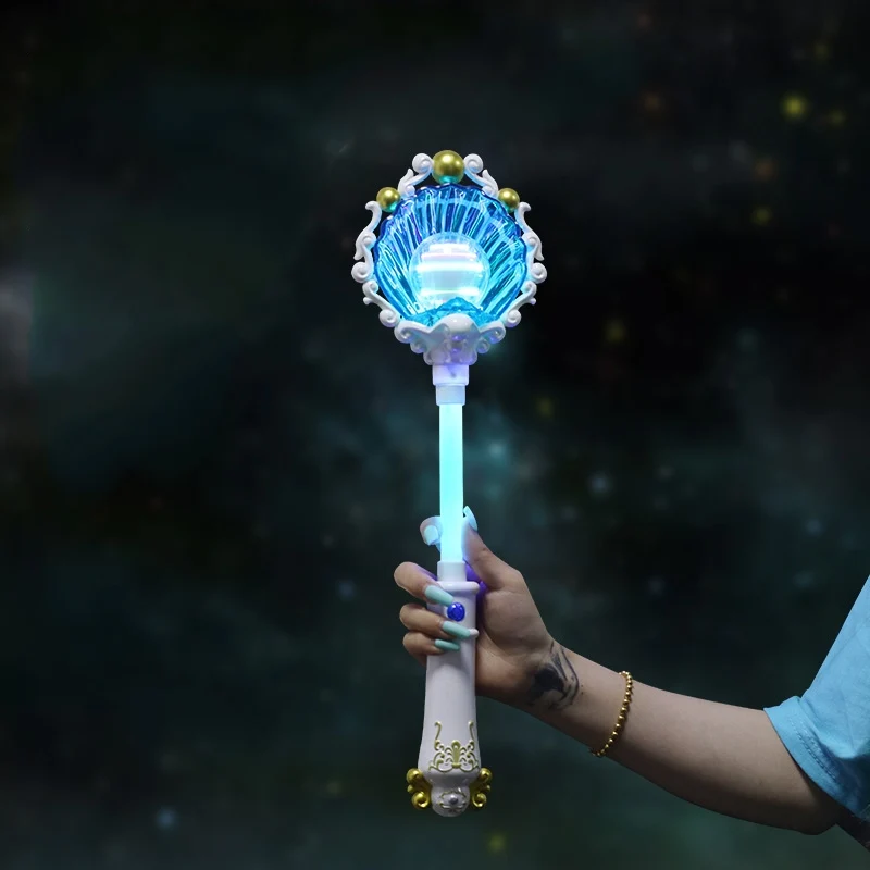 Party Wedding Concert Princess 8 Lights Fairy Magic Wand Spinning Wand Toy Plastic LED Light Up Toy Sticks For Party kids toy